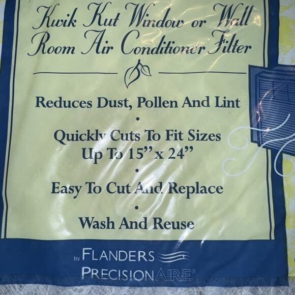 15 x 24 Percisionaire Kwik Kut Fiberglass Air Filter Cut 2 Fit Wash Reuse New - Picture 4 of 9